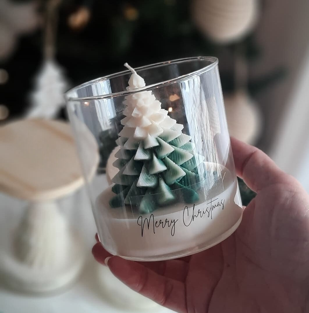 Christmas tree in jar